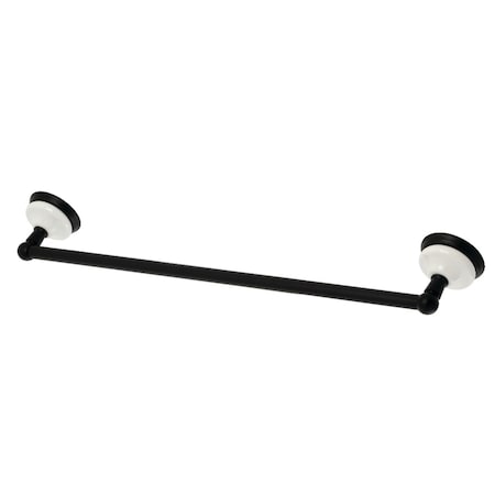 Kingston Brass BA1111MB Victorian 24" Towel Bar, Matte Black BA1111MB